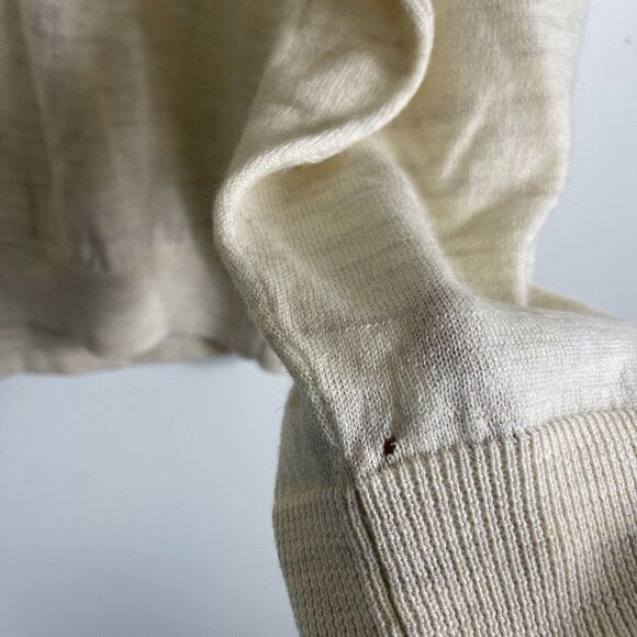 Turnbury Men’s Extra Fine Merino Wool Popover Sweater L Grandpa Literary Preppy - Picture 4 of 11